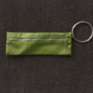 Metallic Lime Green Rectangular Wristlet